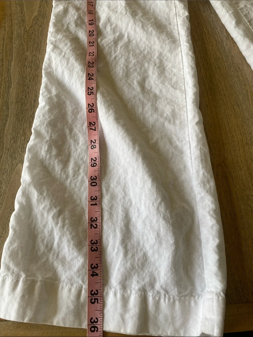 Banana Republic Martin Fit Size 6P White Linen Utility Pants